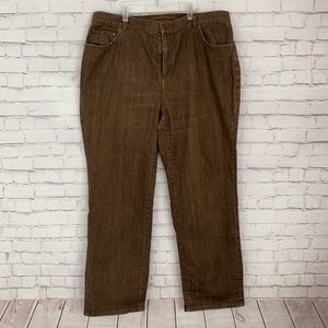 90’s vintage Lauren Ralph Lauren brown jeans size 16 W plus size